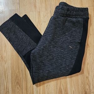 Puma Charcoal Heather and Black Athletic Joggers